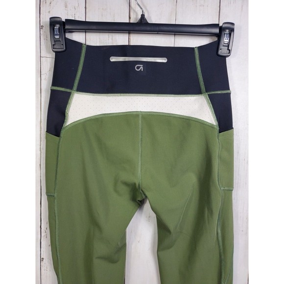 GapFit Sculpt Compression Leggings Womens M Olive Wide Comfort Waistband Gap - Picture 4 of 16